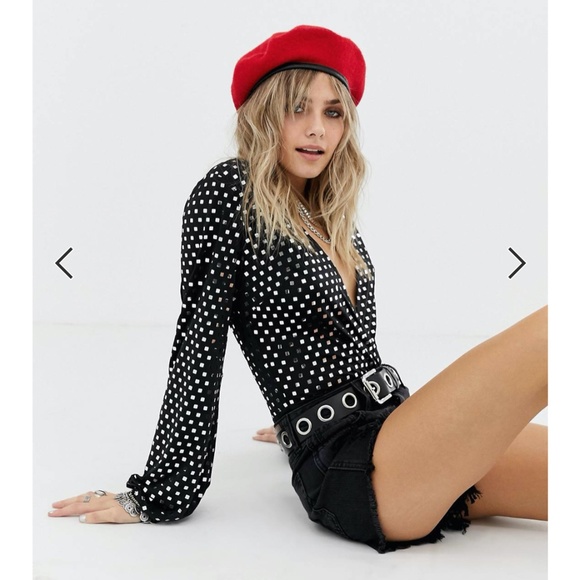 Sacred Hawk Silver Sequin Wrap Bodysuit - Picture 3 of 8